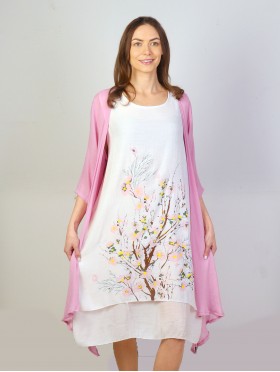 Flower Tree Print Dress Set (CL1173+CL1463)